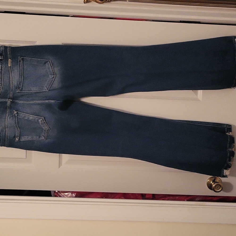 KanCan Dark Blue Flare Jeans - Picture 4 of 10